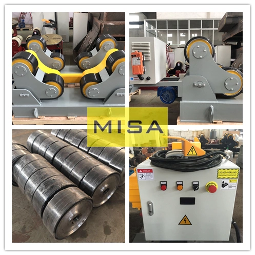 30ton Motorized Moving Welding Turning Rolls, Polyurethane Wheels, Vessel Welding Rollers