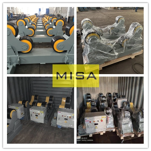 30ton Motorized Moving Welding Turning Rolls, Polyurethane Wheels, Vessel Welding Rollers